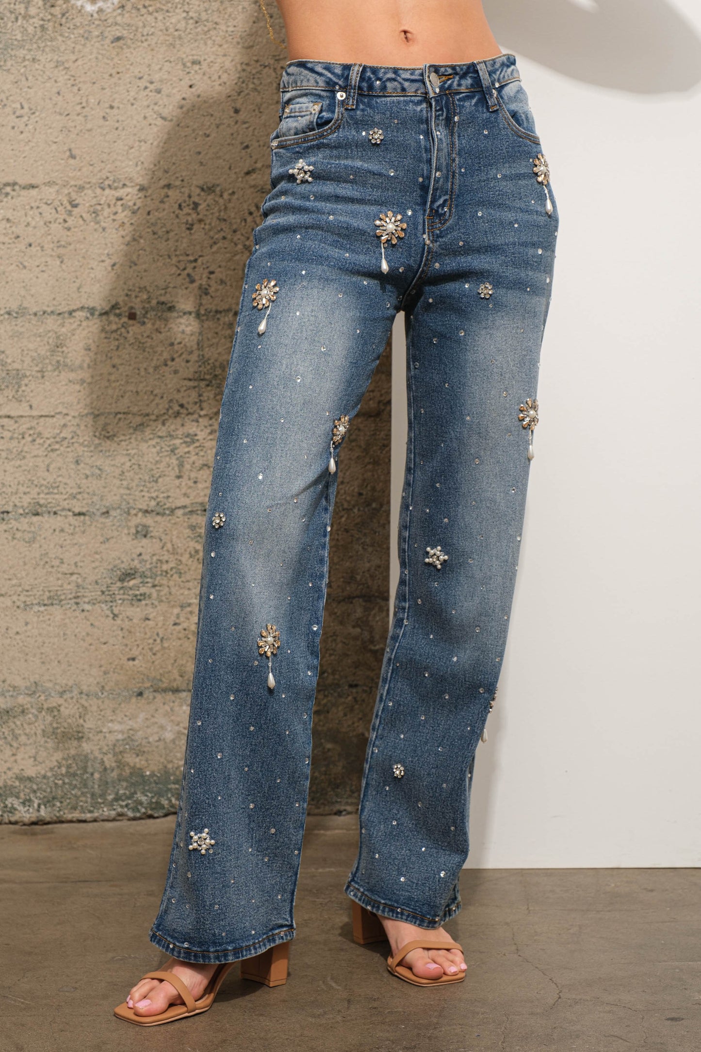 Analy Rhinestone Jeans