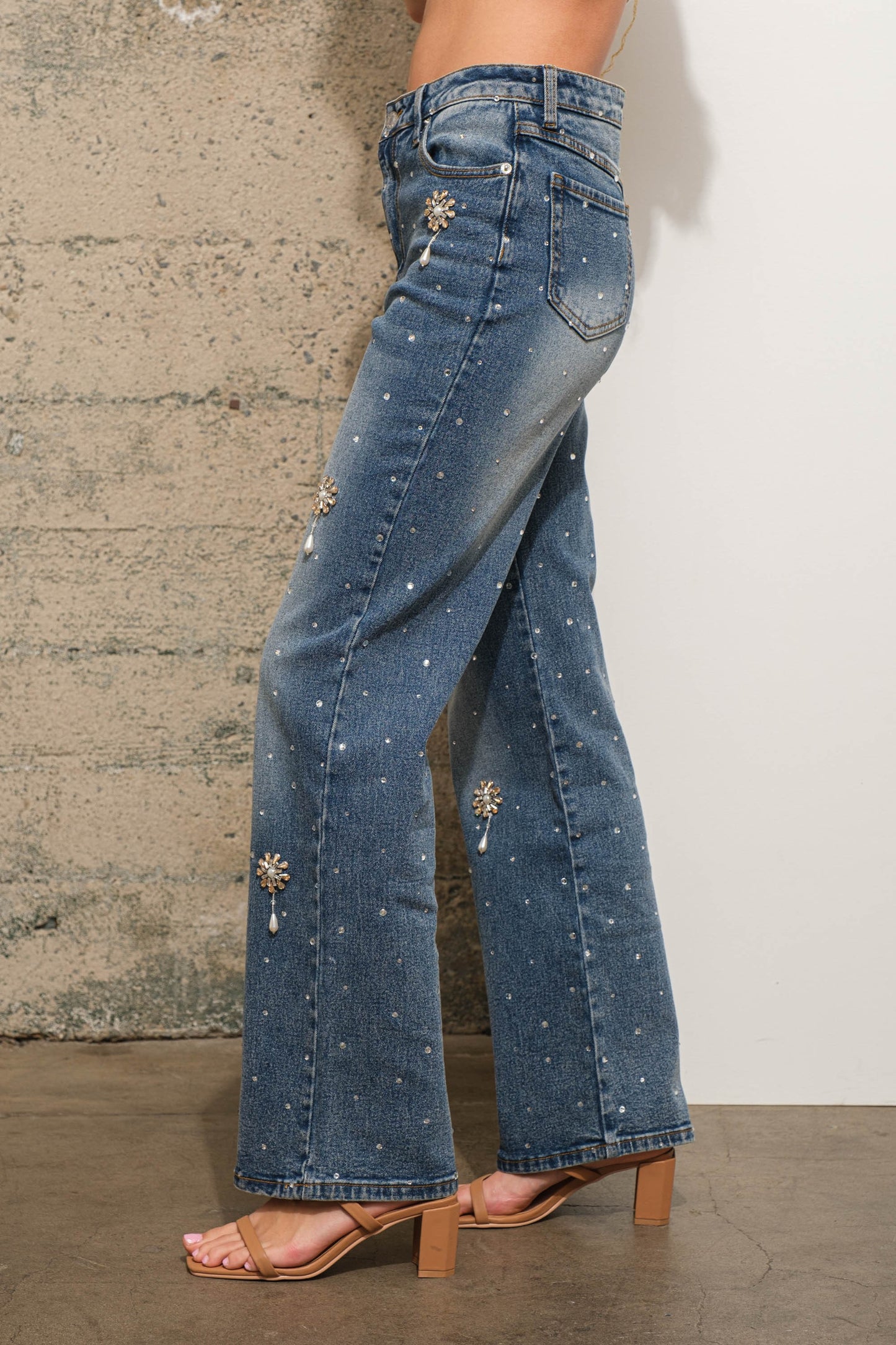 Analy Rhinestone Jeans