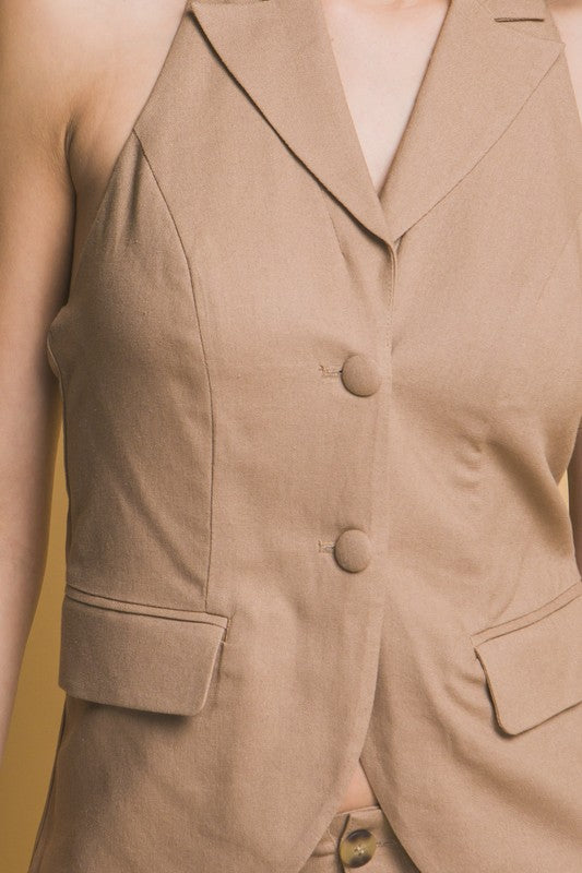 Analia Linen Vest