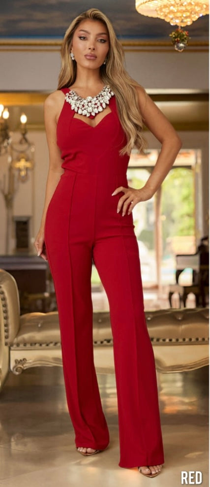 Roxana Rhinestones Jumpsuit